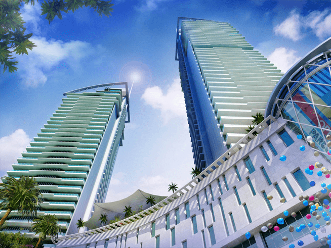 Maimoon Twin Towers – Exterior