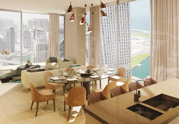 The Residences Marina Gate – Dining Area