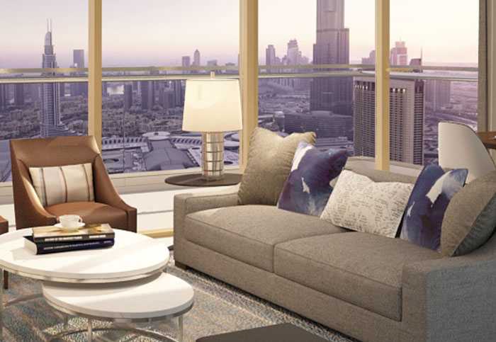 Downtown Views – Living Room