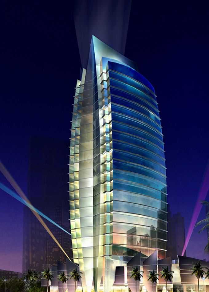 B2B Tower – Night View