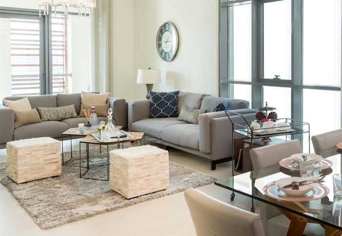 Dubai Wharf – Living Room