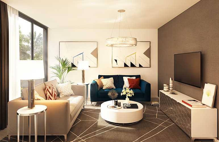 Hajar 2 Stone Villas – Living Room