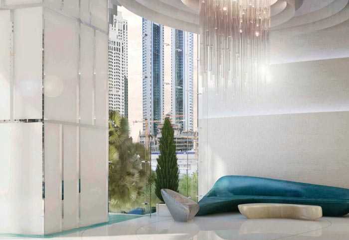 Damac Heights – Living Room